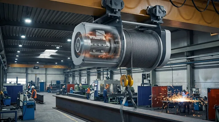 Quels sont les avantages et les inconvénients des palans électriques à câble avec le moteur à l'intérieur du tambour ? | Compromis de conception compacte