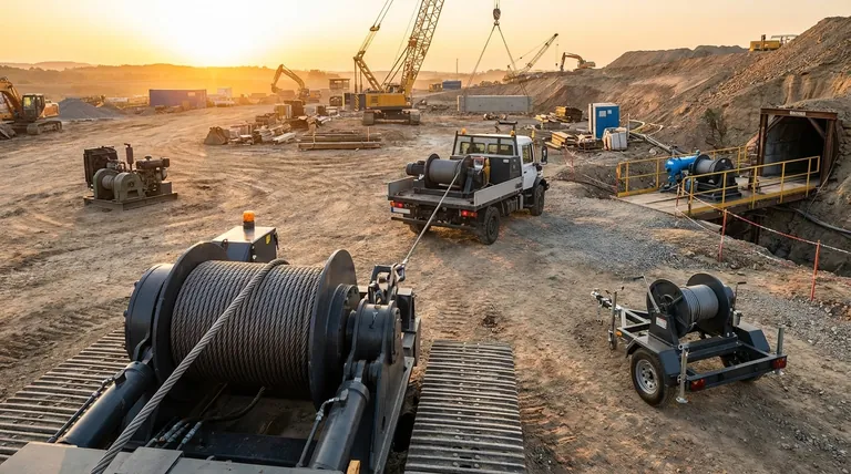 동력원에 따른 윈치의 분류는 어떻게 되나요? 작업에 맞는 동력을 선택하세요.