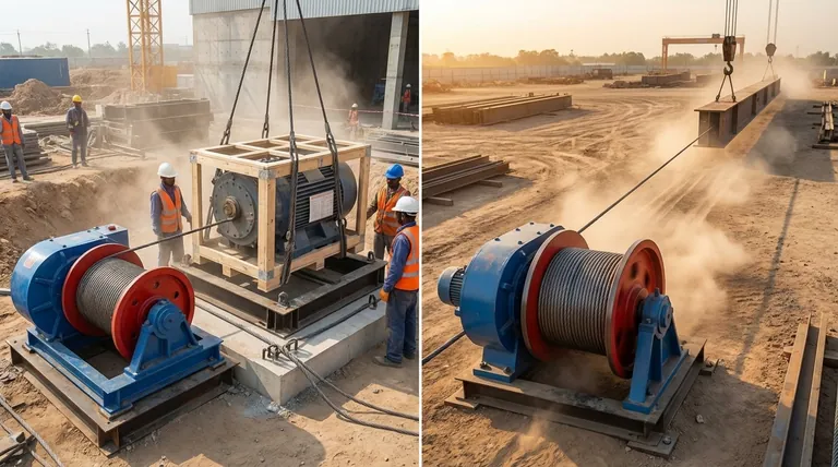 Qual é a velocidade de trabalho de um guincho? Escolha entre precisão e potência