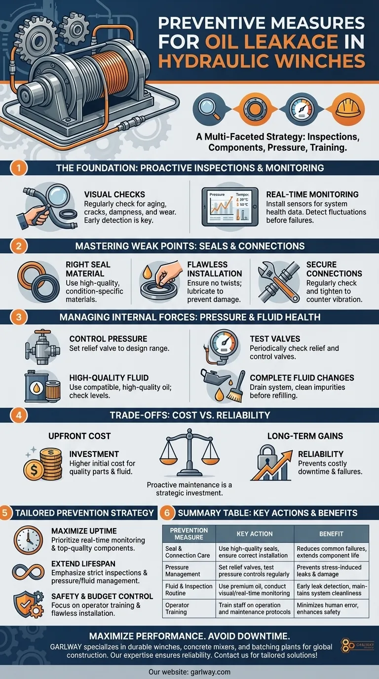 ما هي الإجراءات الوقائية التي يمكن اتخاذها لتجنب تسرب الزيت في الرافعات الهيدروليكية؟ ضمان الموثوقية على المدى الطويل دليل مرئي