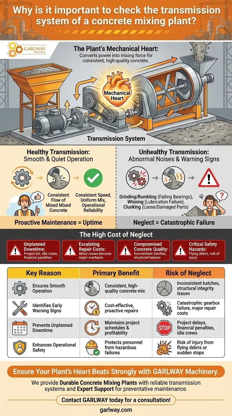 Por que é importante verificar o sistema de transmissão de uma central de mistura de concreto? Garanta Confiabilidade e Evite Paralisações Custosas Guia Visual