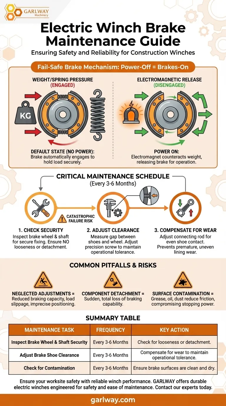Quale manutenzione è richiesta per il sistema frenante di un verricello elettrico? Garantire il funzionamento a prova di guasto Guida Visiva