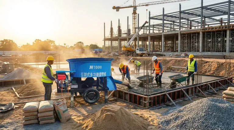 建設現場でコンクリートミキサーを使用する主な利点は何ですか? 効率と品質を向上させる