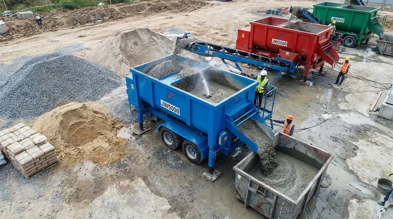 콘크리트 믹서는 콘크리트를 만들기 위해 어떤 재료를 혼합하나요? 3가지 필수 재료
