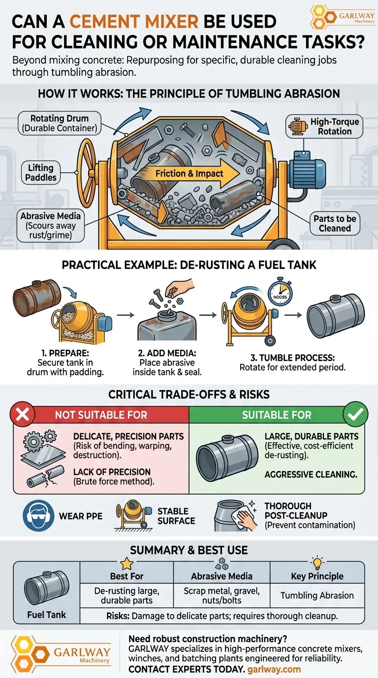 Can a cement mixer be used for cleaning or maintenance tasks? Unlock Its Hidden Power for Tough Jobs Visual Guide