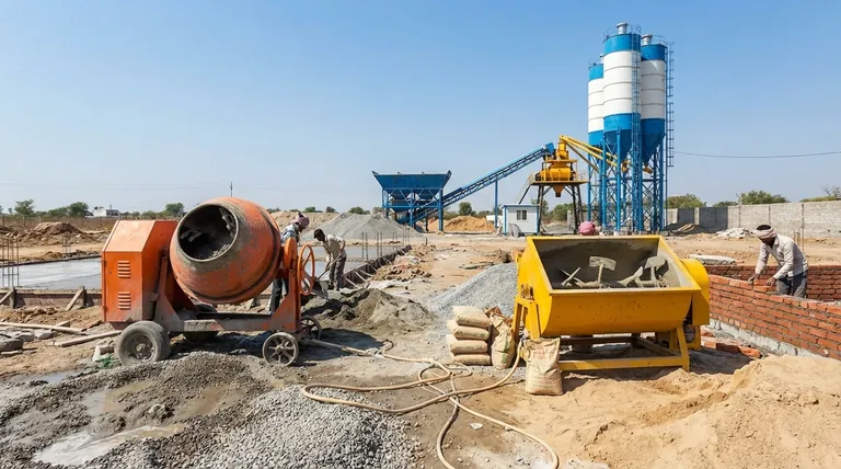 Y a-t-il une différence entre une bétonnière et une mélangeuse de ciment ? Choisissez la bonne mélangeuse pour votre projet
