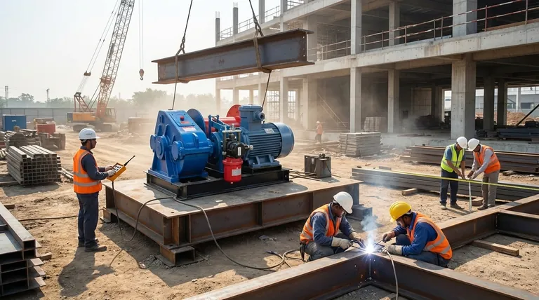 윈치는 건설 현장의 노동 요구 사항을 어떤 방식으로 줄여줍니까? 생산성 및 안전성 향상