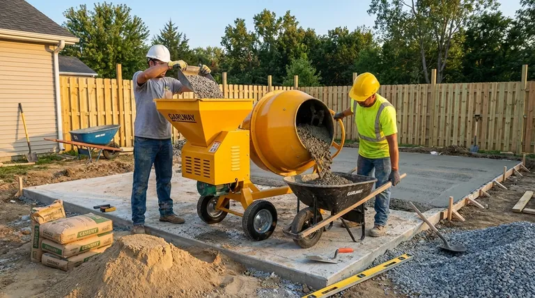 Quelle est l'utilité d'une bétonnière portable ? Maximiser le contrôle et l'efficacité sur site
