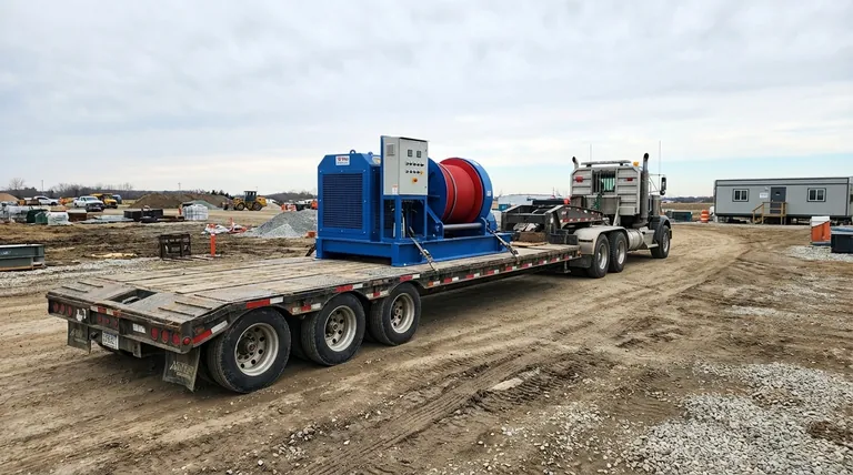 ¿Cómo reduce el uso de un cabrestante montado en remolque la necesidad de equipo adicional? Optimice la logística de su sitio de trabajo