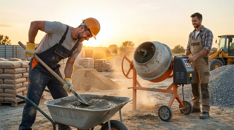 작은 시멘트 믹서로 피할 수 있는 신체적 부담은 무엇입니까? 허리 통증 및 어깨 부상 방지
