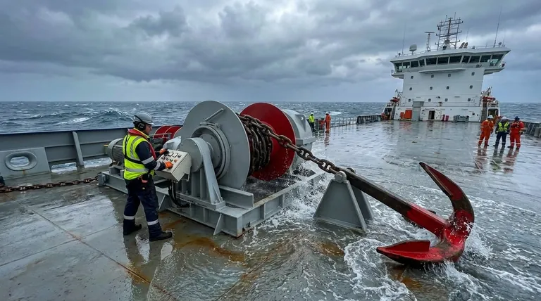 Quels sont les risques associés à la manipulation manuelle de l'ancre ? Dangers clés pour les opérateurs de navires
