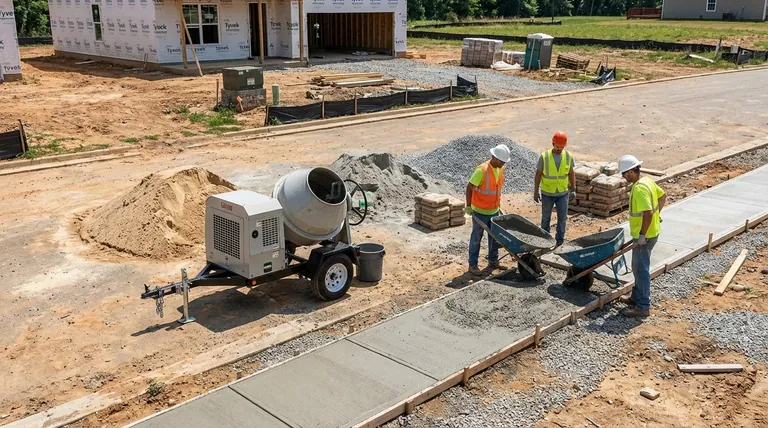 小型水泥搅拌机在建筑工地的主要用途是什么?最大限度地提高小型项目的效率