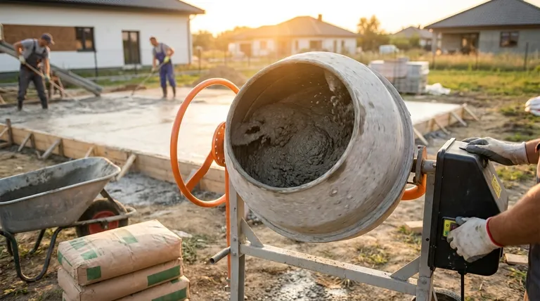 Como uma betoneira pequena melhora a qualidade da mistura? Alcance a Resistência de Concreto de Nível Profissional