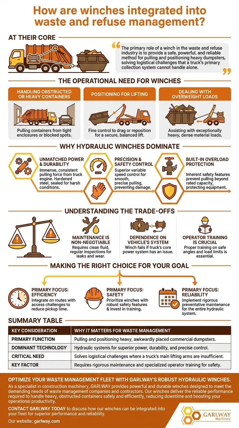 绞车如何集成到废物管理中？提高车队的效率和安全性 图解指南