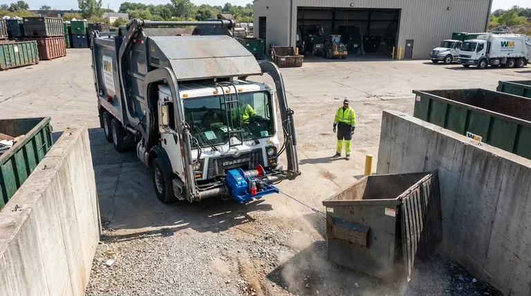 绞车如何集成到废物管理中?提高车队的效率和安全性