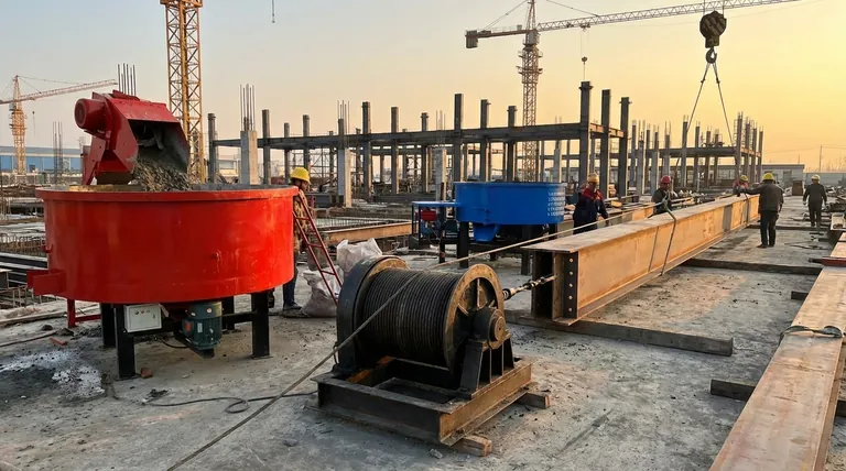 Come vengono applicati i verricelli nell'industria edile? Essenziali per il sollevamento, il traino e il posizionamento