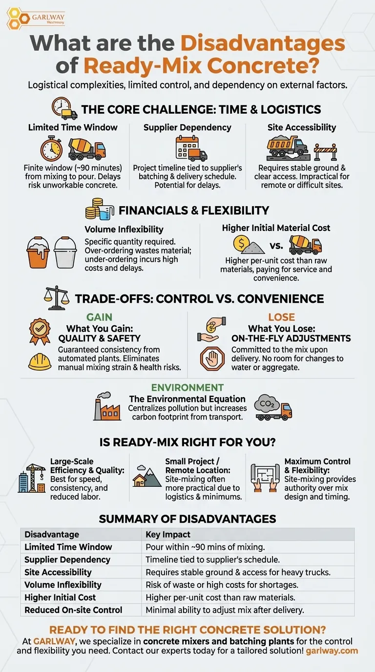 现拌混凝土有哪些缺点？应对物流和成本挑战 图解指南