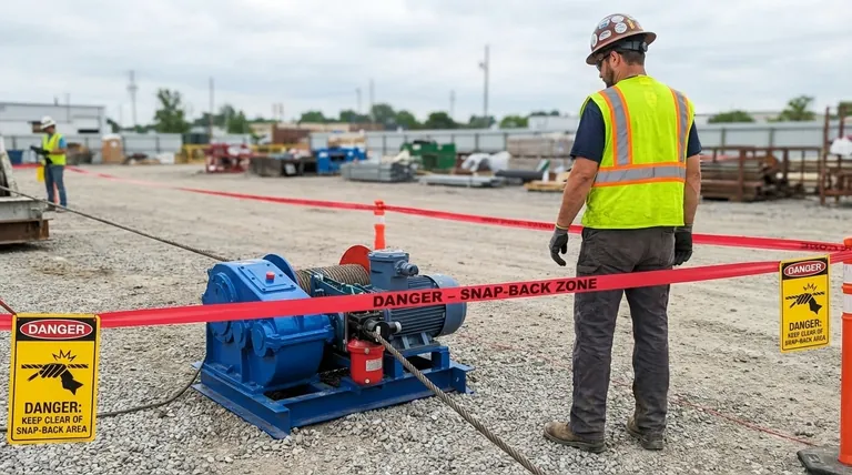 Perché il posizionamento dell'operatore è importante per la sicurezza nelle operazioni di verricello a tamburo? Evitare lesioni catastrofiche