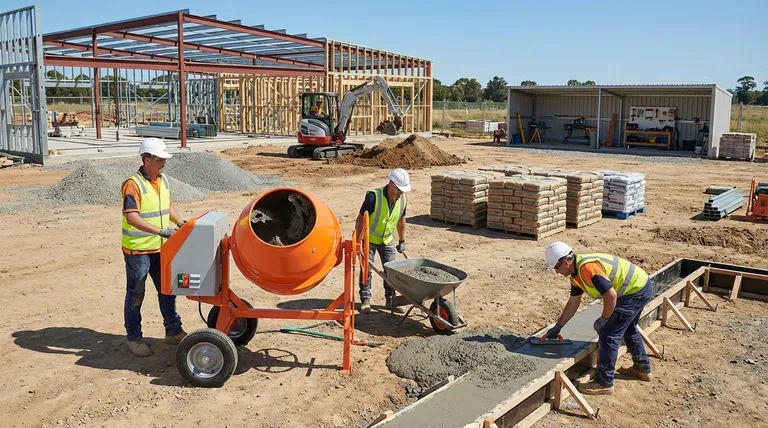 Come fa una piccola betoniera ad agire da catalizzatore in un cantiere? Accelera le tempistiche del tuo progetto