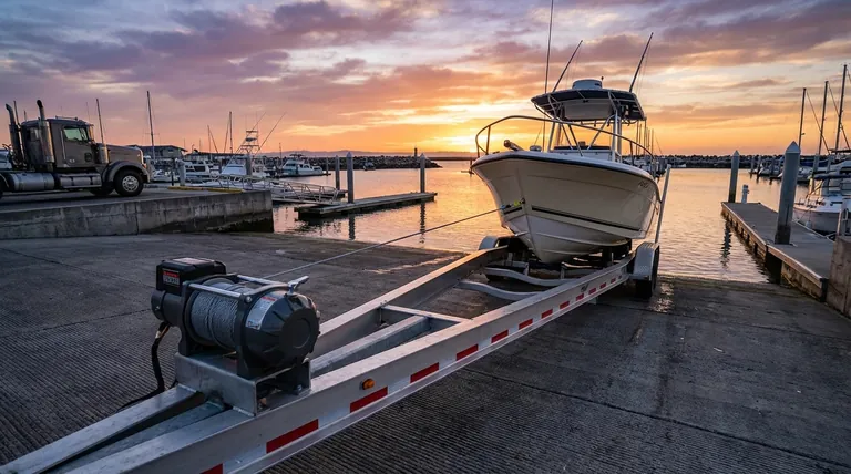 ما هي أهمية الرافعات (الونشات) المقطورة في صناعة القوارب؟ ضمان استعادة آمنة وفعالة للقوارب