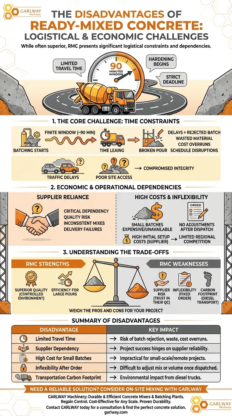 Quels sont les inconvénients du béton prêt à l'emploi ? Naviguer dans les risques logistiques et financiers Guide Visuel
