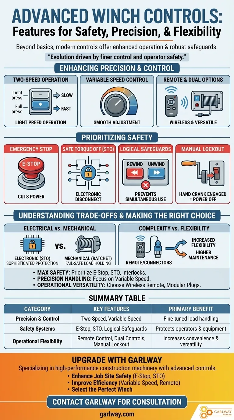 Какие дополнительные функции может иметь управление лебедкой? Повысьте безопасность и точность ваших проектов Визуальное руководство