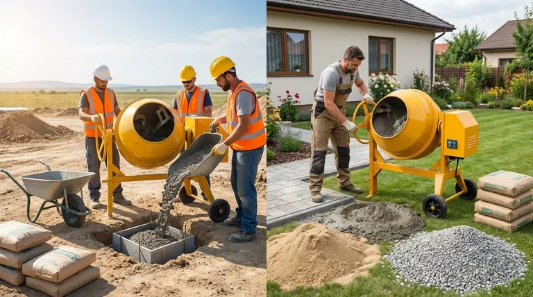 휴대용 콘크리트 믹서를 사용하면 누가 혜택을 볼 수 있나요? 소규모 및 DIY 프로젝트의 효율성 향상