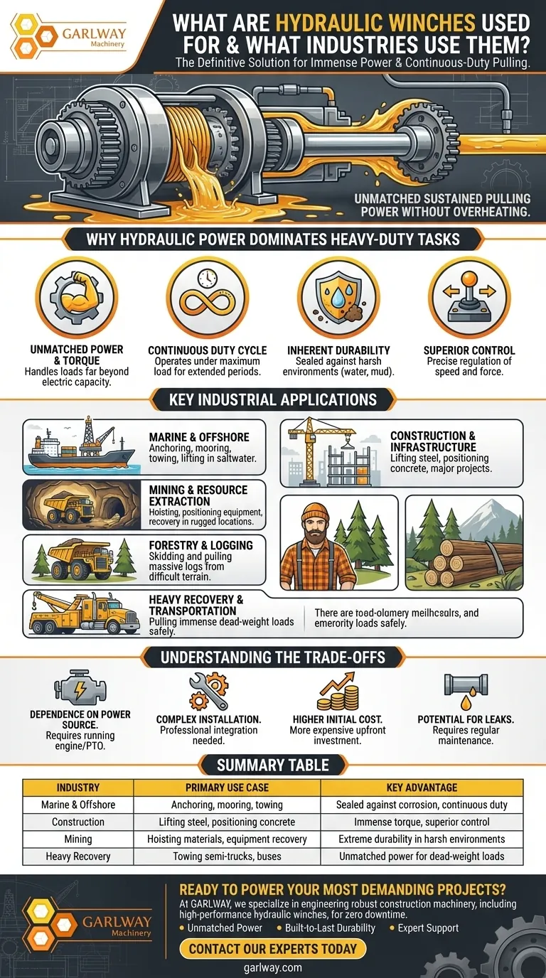 油圧ウインチは何に使われますか？ヘビーデューティー産業用途向けの比類なきパワー ビジュアルガイド