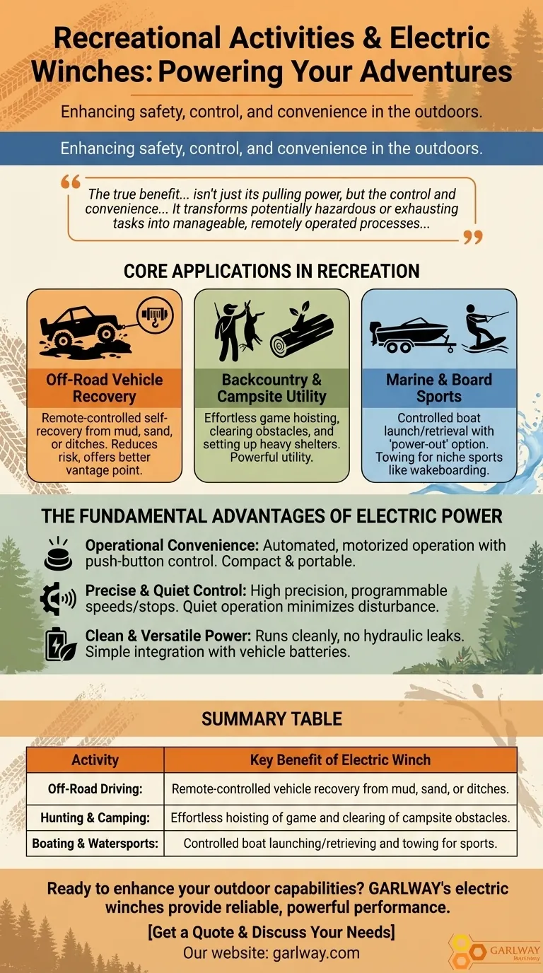 Quali attività ricreative beneficiano dell'uso di verricelli elettrici? Potenzia le tue avventure all'aperto con facilità Guida Visiva