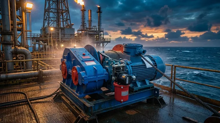 What are the primary industries where air winches are used? Essential for Oil & Gas, Mining & Marine