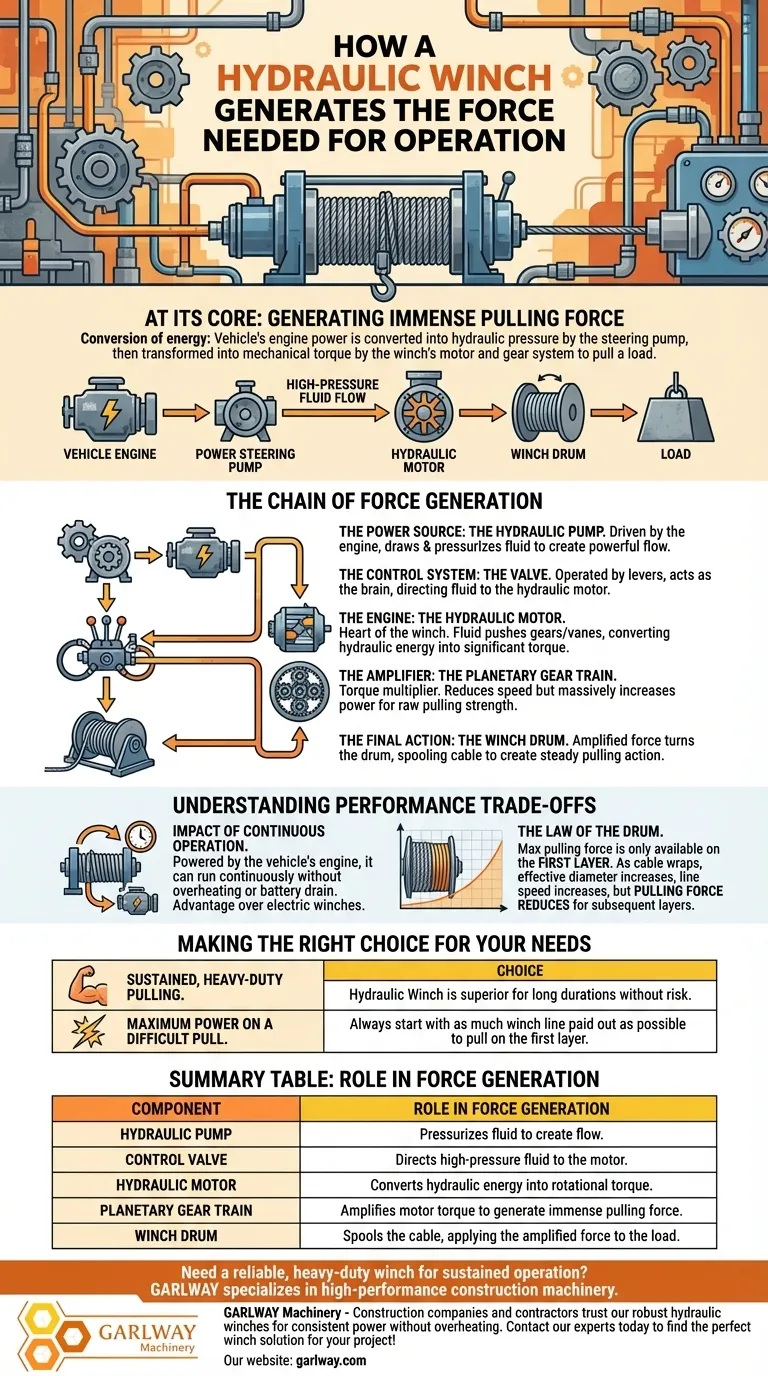 Comment un treuil hydraulique génère-t-il la force nécessaire à son fonctionnement ? Exploiter la puissance hydraulique pour le remorquage intensif Guide Visuel