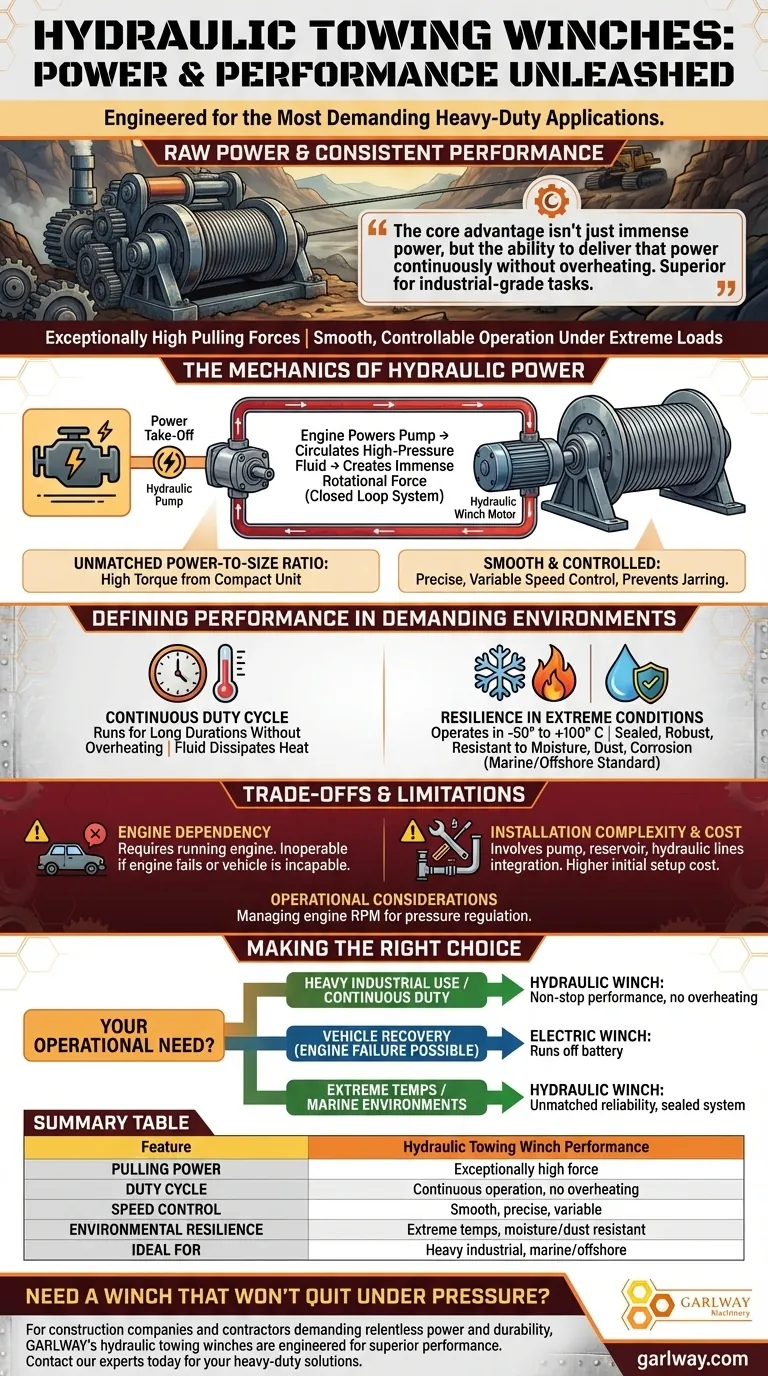 Come si comportano gli argani idraulici per il traino in termini di potenza e prestazioni? Forza impareggiabile per compiti gravosi Guida Visiva