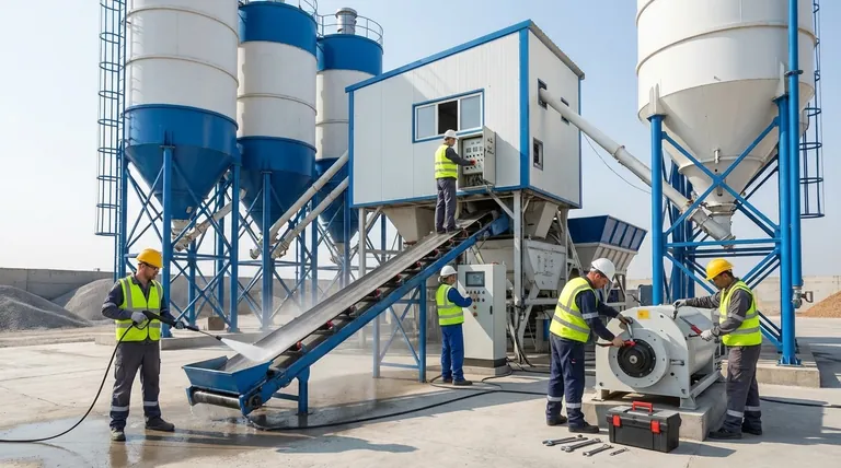 콘크리트 배치 플랜트 유지보수 방법은 무엇인가요? 가동 시간 극대화 및 장비 수명 연장