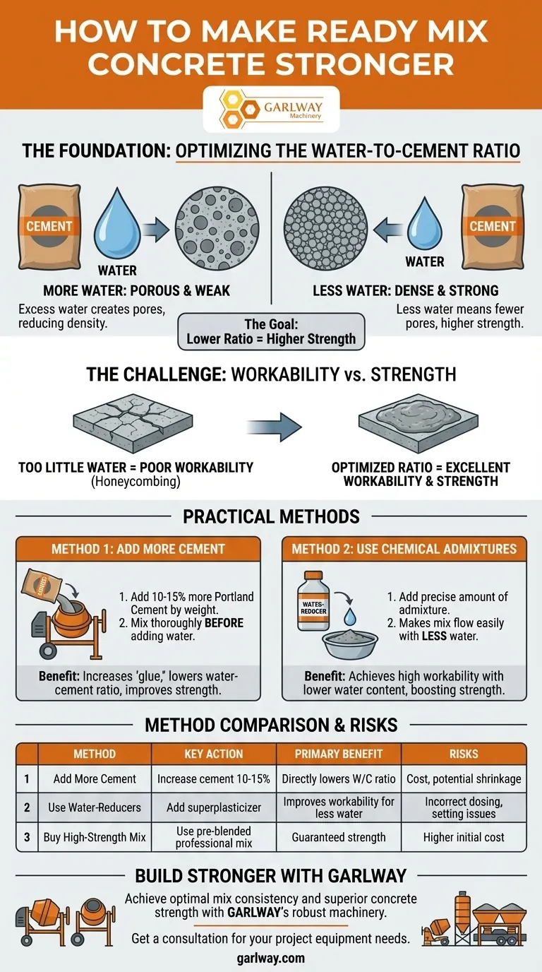 Wie kann man Fertigbeton stärker machen? Steigern Sie die Festigkeit mit bewährten Mischtechniken Visuelle Anleitung