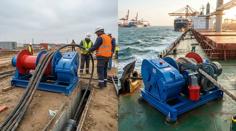 In welchen Branchen werden Spillwinden häufig eingesetzt? Unerlässlich für Versorgungs- und Seebetriebe