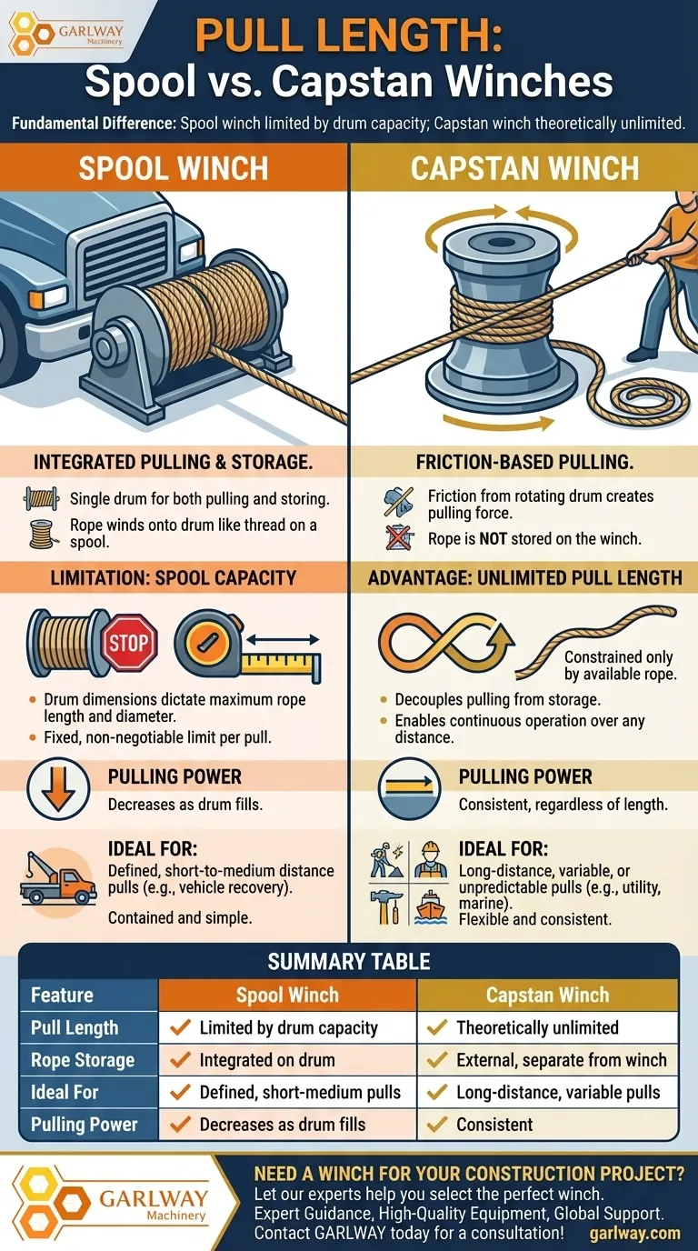 In che modo la lunghezza di tiro differisce tra verricelli a tamburo e verricelli a tamburo continuo? Gestione della fune per il tuo progetto Guida Visiva