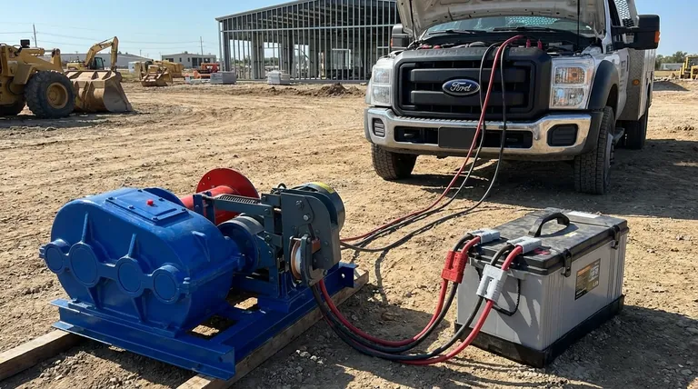 为便携式绞盘讨论了哪些电源选项?为您的工作选择合适的电源