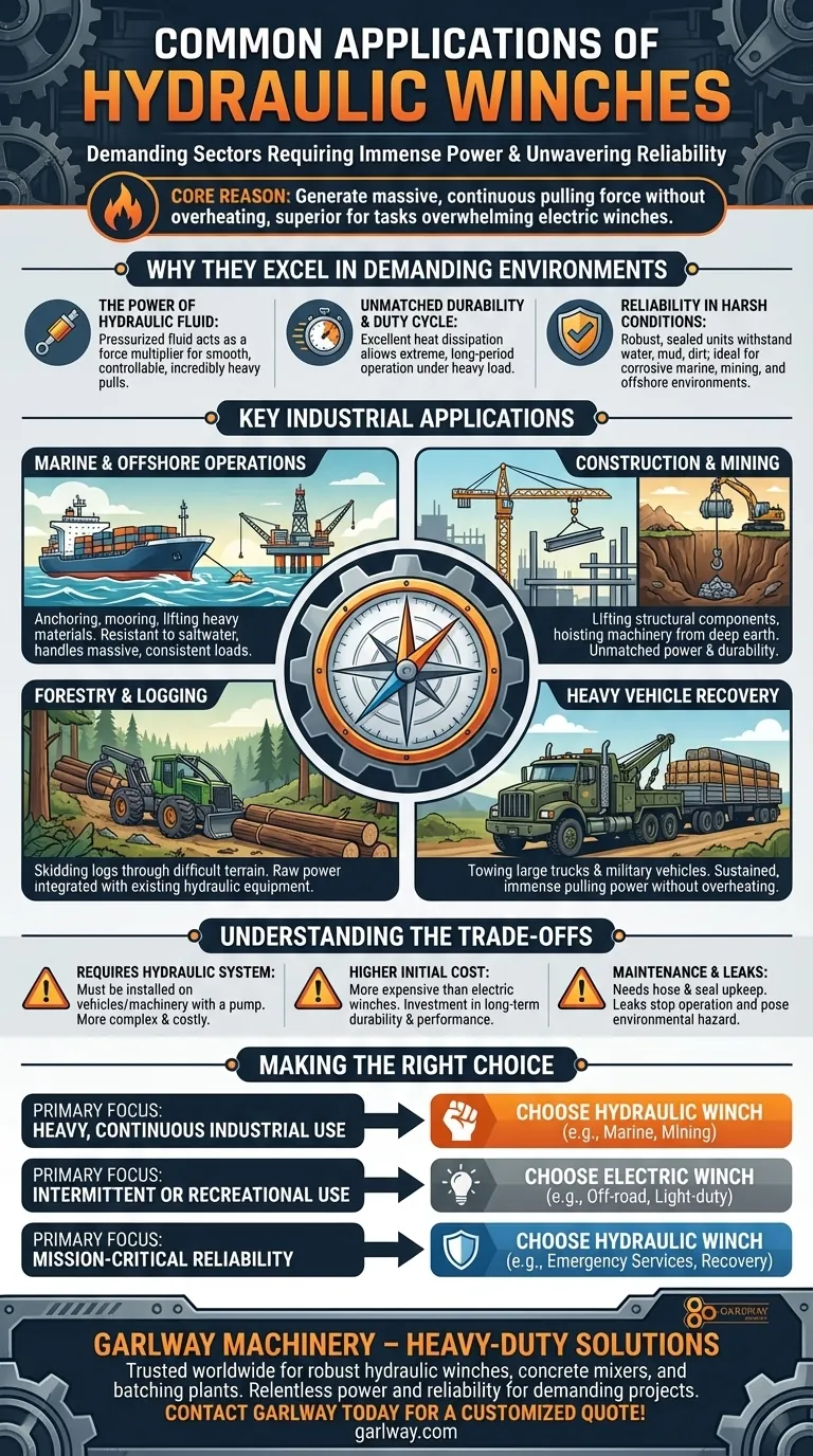 液压绞车的常见应用是什么？为重型船舶、采矿和建筑任务提供动力 图解指南