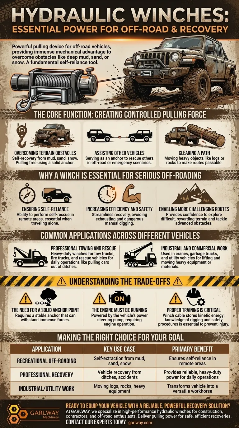 Comment les treuils hydrauliques sont-ils utilisés dans les véhicules tout-terrain et de dépannage ? Libérez une puissance de traction ultime pour tous les terrains Guide Visuel
