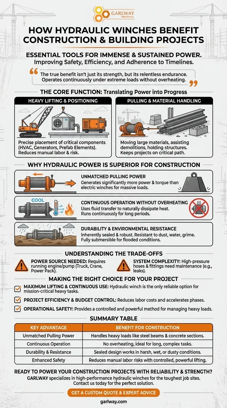 液压绞车如何使建筑和建造项目受益？实现无与伦比的力量和可靠性 图解指南