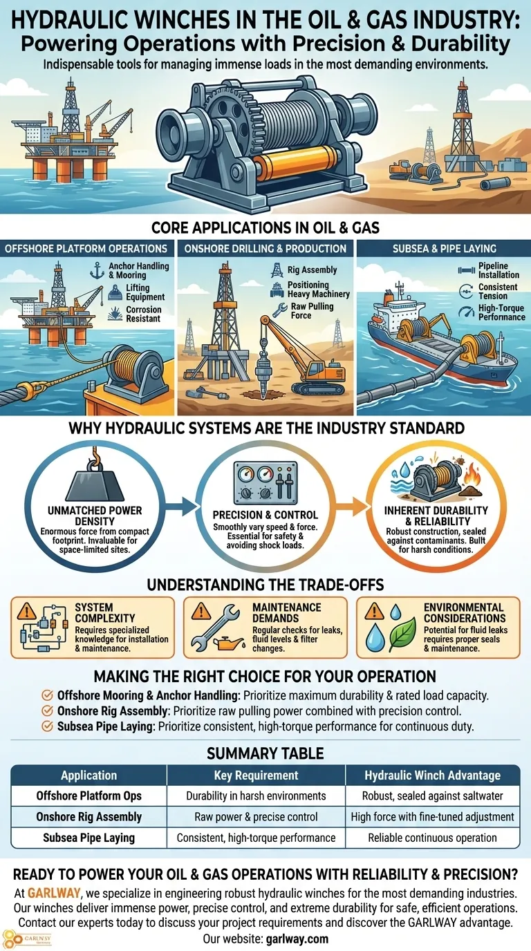 ¿Cómo se utilizan los cabrestantes hidráulicos en la industria del petróleo y el gas? Potenciando operaciones críticas de forma segura Guía Visual