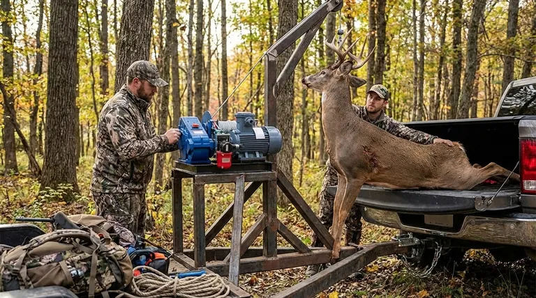 Comment les treuils sont-ils utilisés pour la chasse et le traitement du gibier ? Soulever et dépouiller sans effort le gros gibier