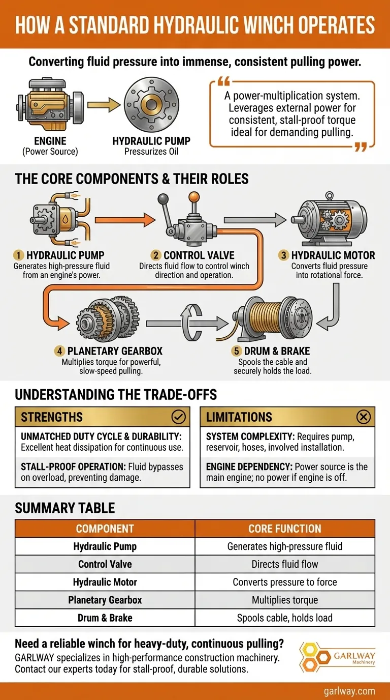 표준 유압 윈치는 어떻게 작동합니까? 안정적이고 견고한 견인력 마스터 시각적 가이드