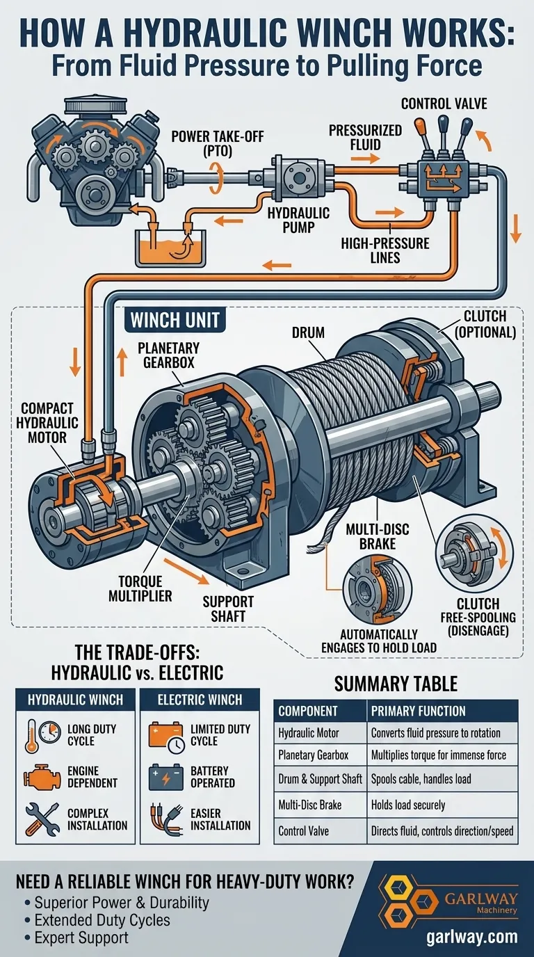 Quali sono i componenti principali di un verricello idraulico di base? Sblocca la potenza del traino pesante Guida Visiva
