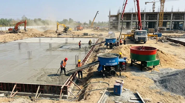 Que tipos de misturadores de concreto existem? Encontre o Misturador Perfeito para a Escala do Seu Projeto