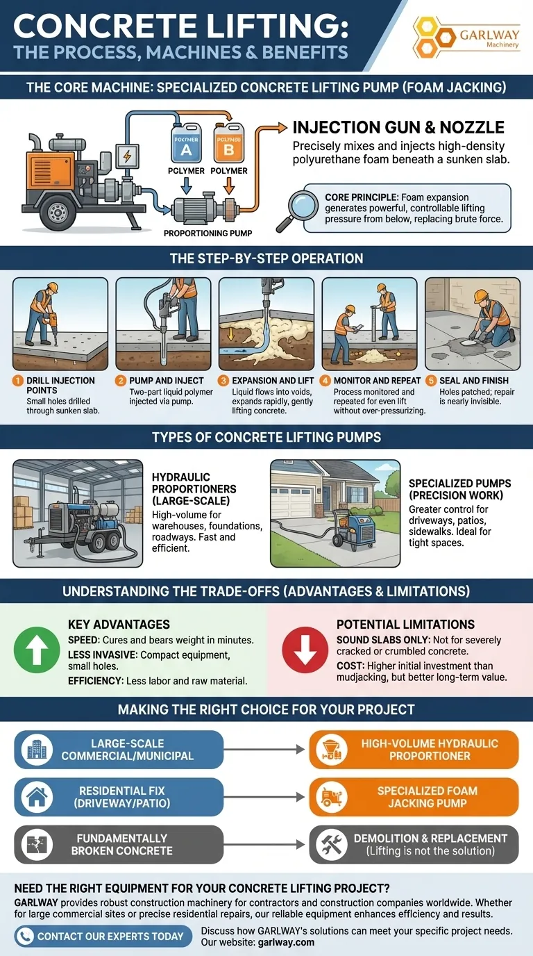 콘크리트를 들어 올리는 데 사용되는 기계는 무엇인가요? 현대식 콘크리트 인상 펌프 가이드 시각적 가이드