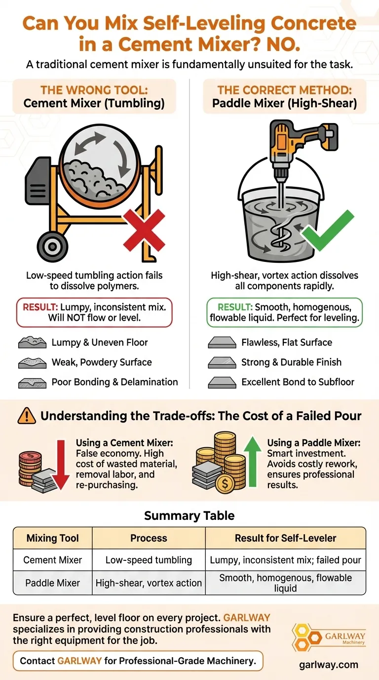 Peut-on mélanger du béton autonivelant dans une bétonnière ? Évitez les erreurs coûteuses en matière de revêtement de sol Guide Visuel