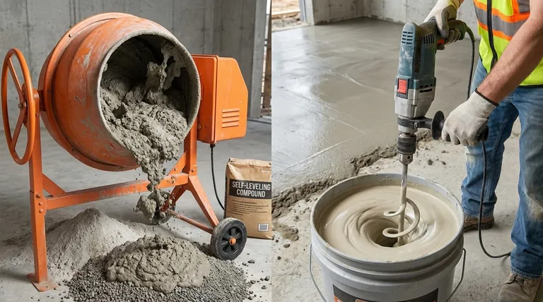 Peut-on mélanger du béton autonivelant dans une bétonnière ? Évitez les erreurs coûteuses en matière de revêtement de sol