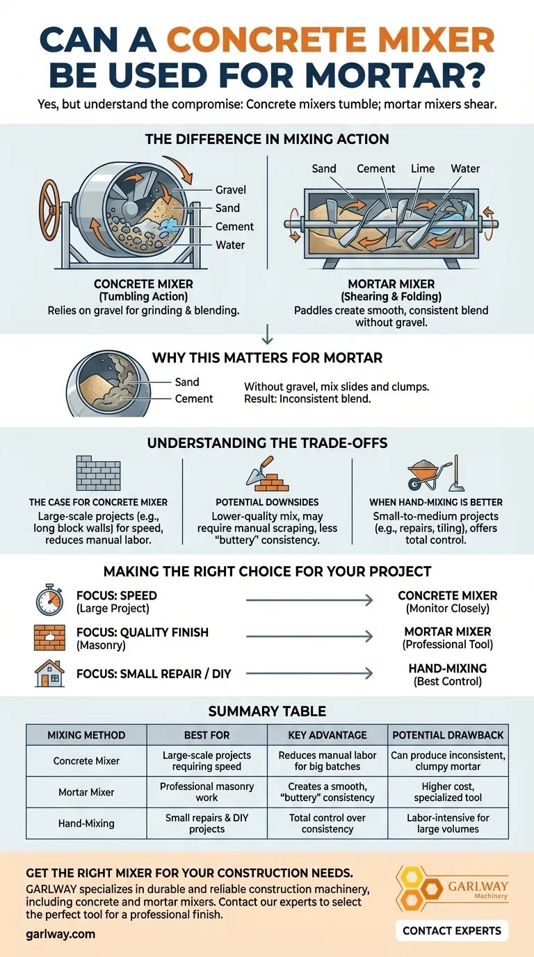 Можно ли использовать бетономешалку для раствора? Понимание компромиссов для вашего проекта Визуальное руководство