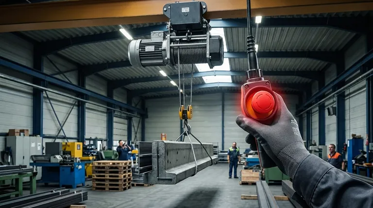 와이어 로프 호이스트의 비상 정지 버튼은 어떻게 작동하나요? 필수 호이스트 안전에 대한 궁극적인 가이드